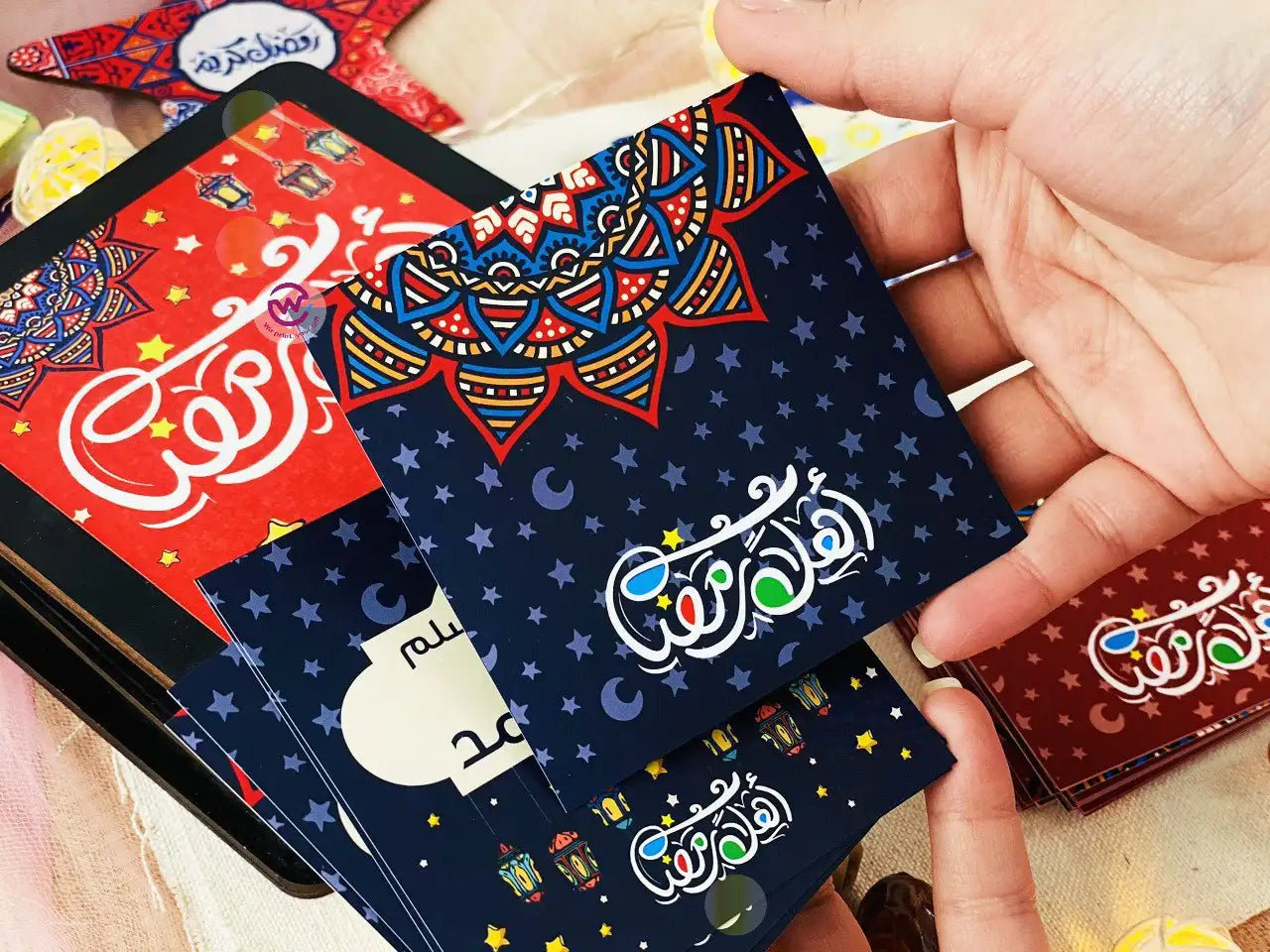 Ramadan Wooden Cards Box – 100 cards - Ramadan Offer - 20% Discount - WE PRINT