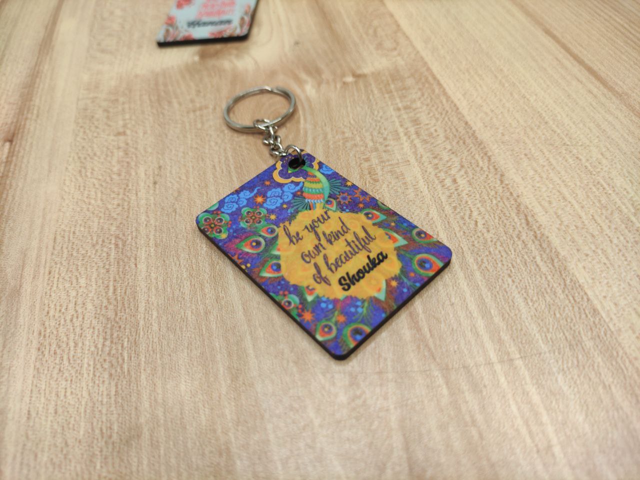 سلسلة مفاتيح خشبية - خيارات التخصيص