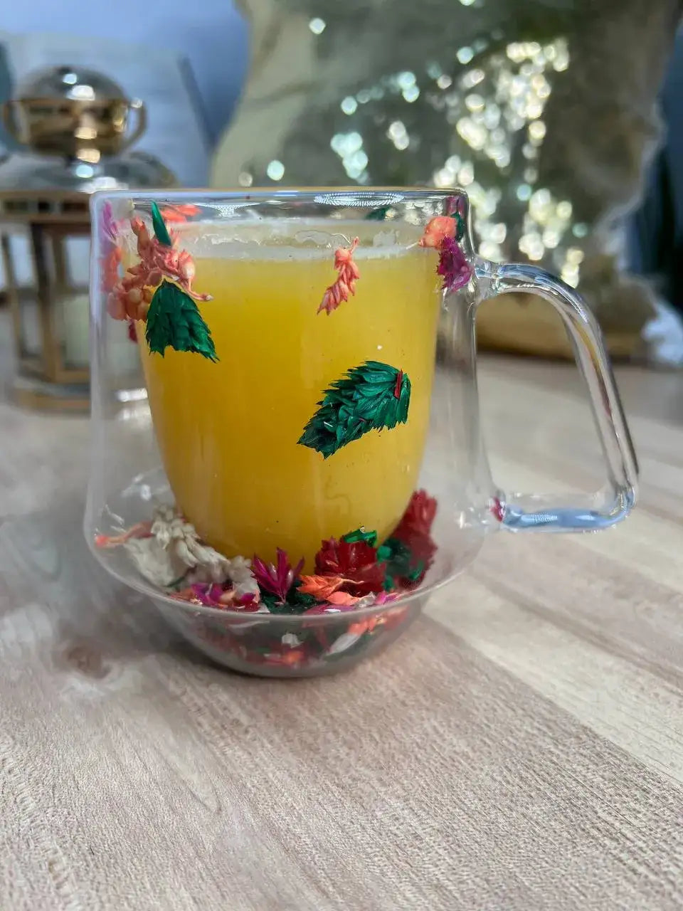 Floral double wall mug- Deep - Customization Option - WE PRINT