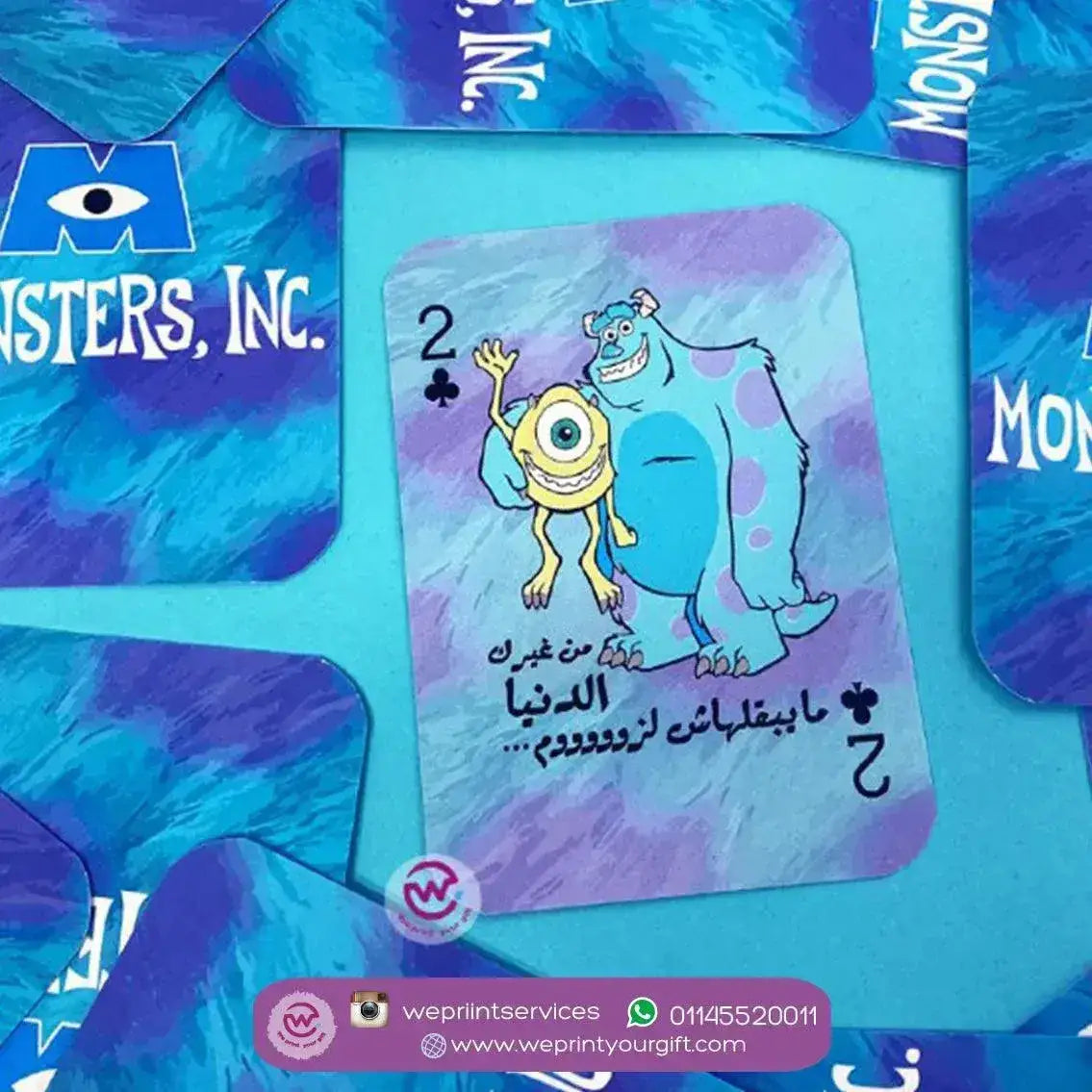 Playing Cards & UNO - Monster INC. - WE PRINT