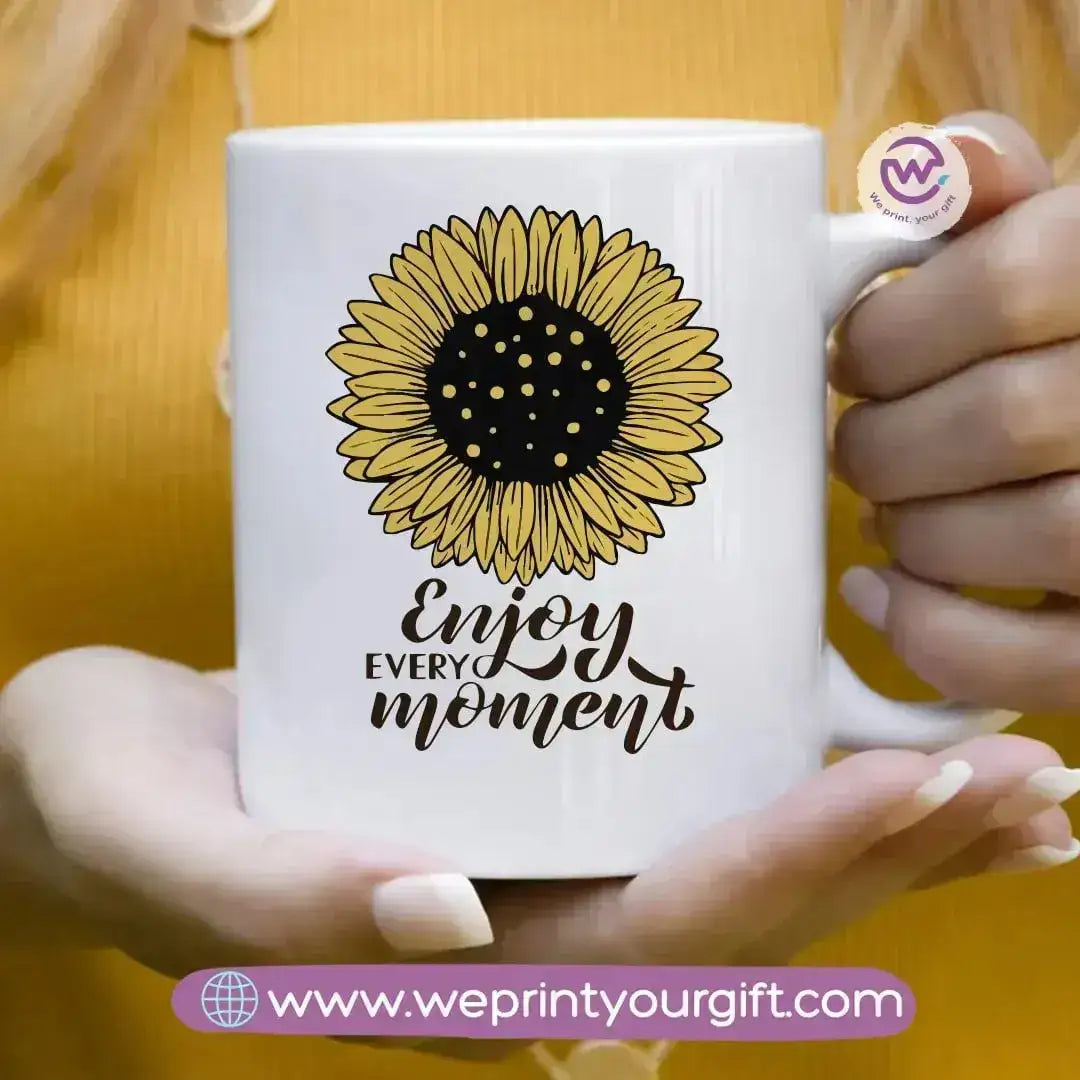 Printed Mug-Sunflower - WE PRINT