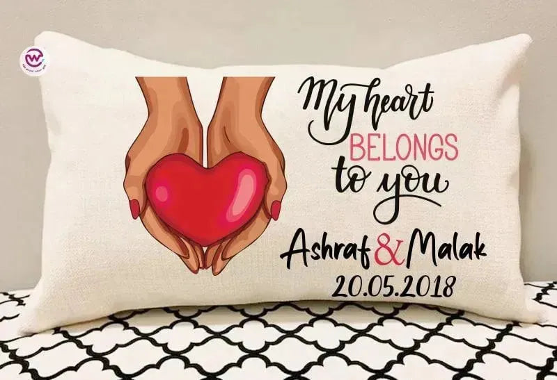 Rectangular Cushion-Valentine's Day - LOVE IS - WE PRINT