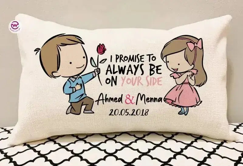 Rectangular Cushion-Valentine's Day - LOVE IS - WE PRINT