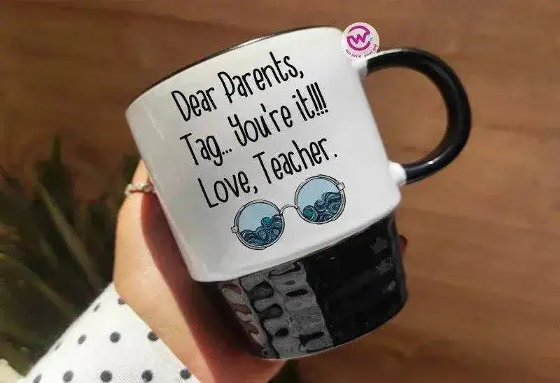 Ribbed Mug - Black - Teacher - WE PRINT