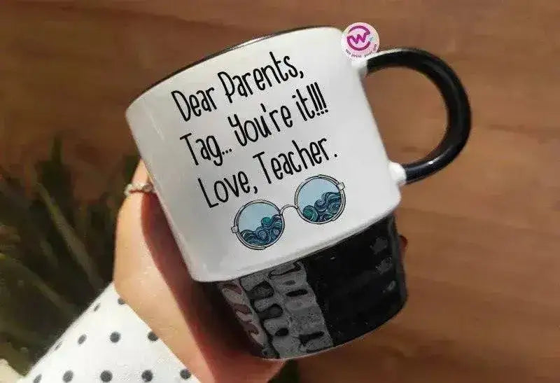 Ribbed Mug - Black - Teacher - WE PRINT