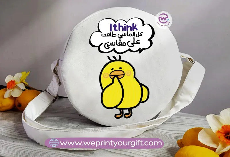 Round Bag-Chick comic - WE PRINT