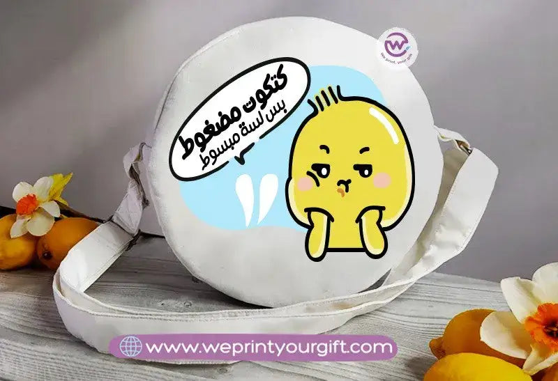 Round Bag-Chick comic - WE PRINT