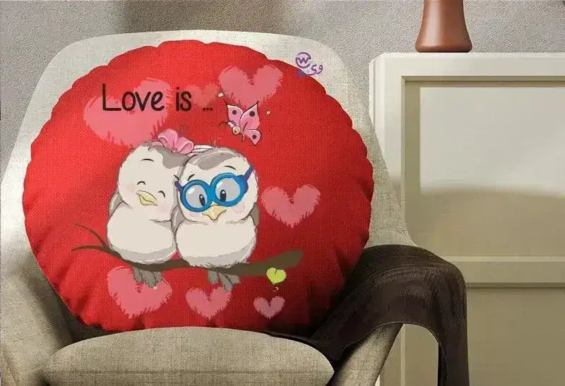 Round Cushion - Valentine's Day-1 - WE PRINT
