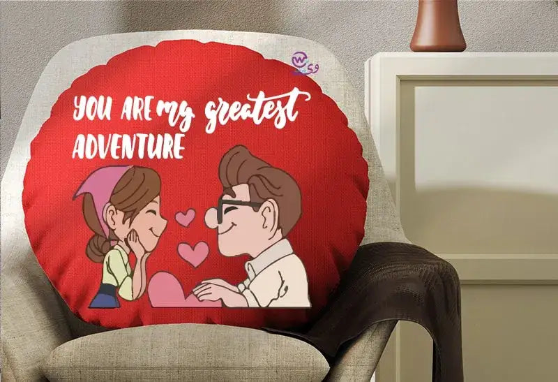 Round Pillow- Valentine’s designs - WE PRINT