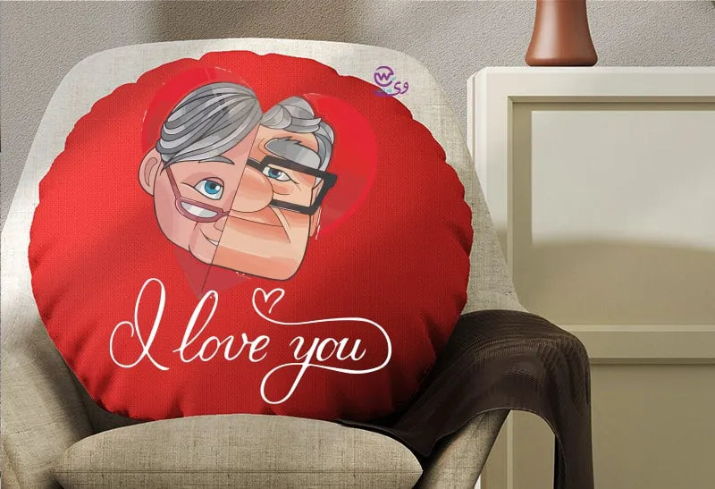 Round Pillow- Valentine’s designs - WE PRINT