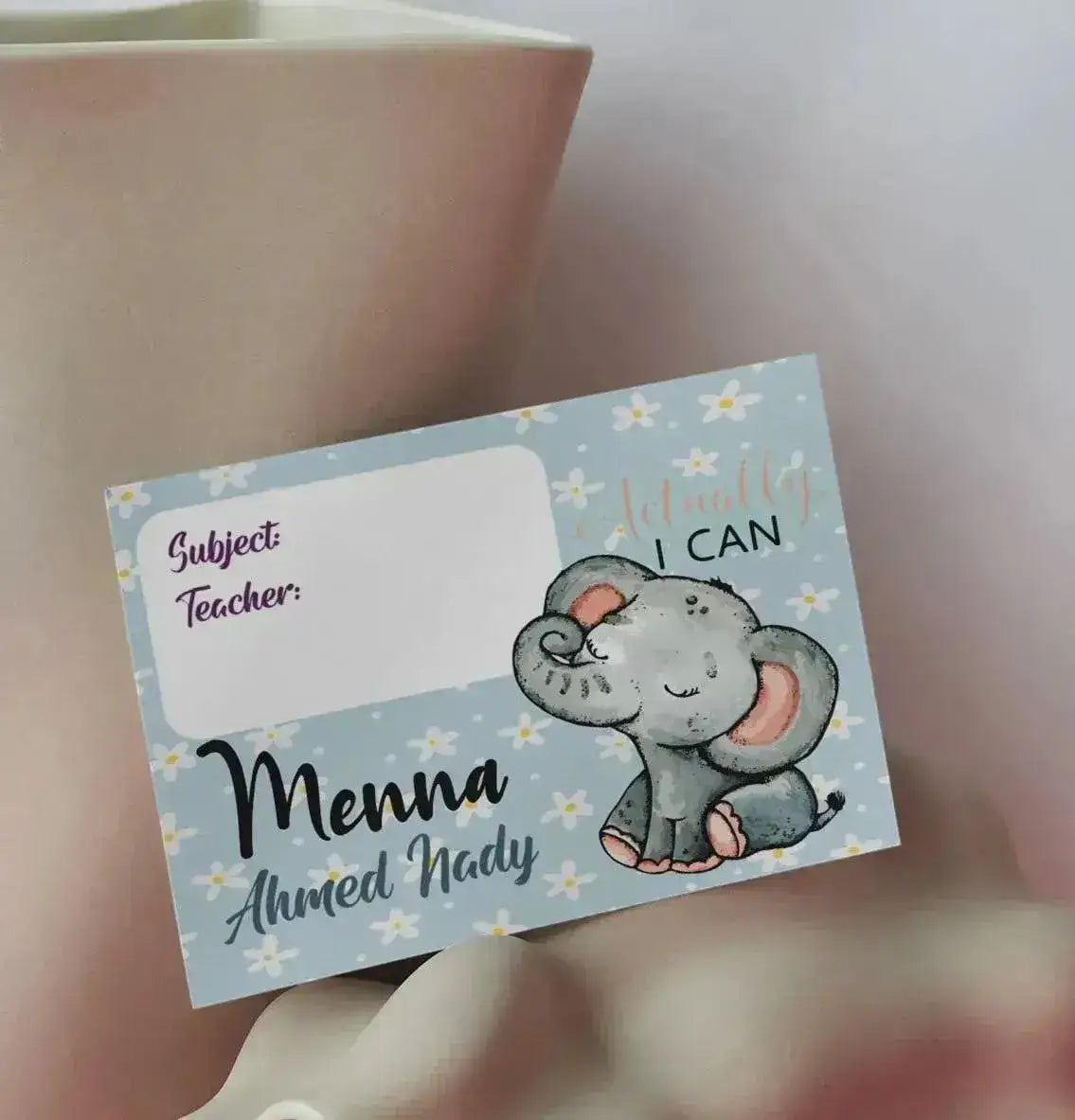 School Sticker Ticket - elephant - WE PRINT