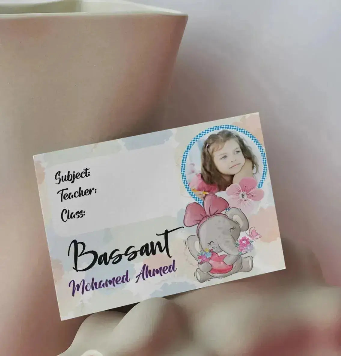 School Sticker Ticket - elephant - WE PRINT