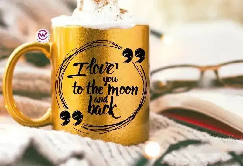 Sparkling mug-Gold-Valentine's Day - WE PRINT