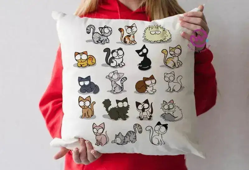 Square Cushion-Cat's - WE PRINT