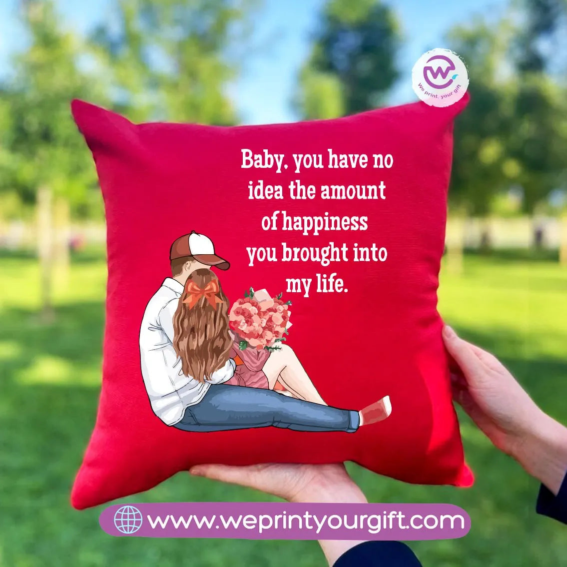 Square Cushion - Love quotes - WE PRINT