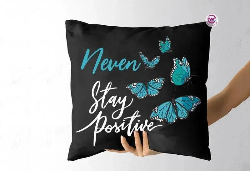 Square Cushion- Motivational Quotes - WE PRINT