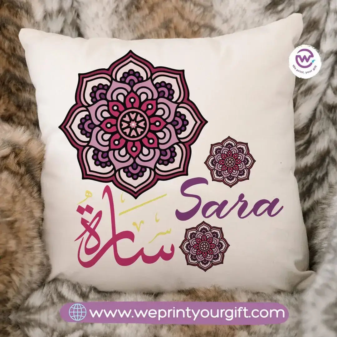 Square Cushion -Names - WE PRINT