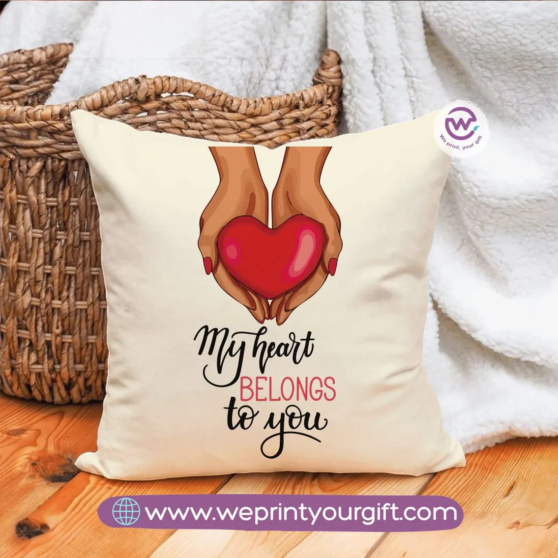 Square Cushion- Valentine designs - WE PRINT