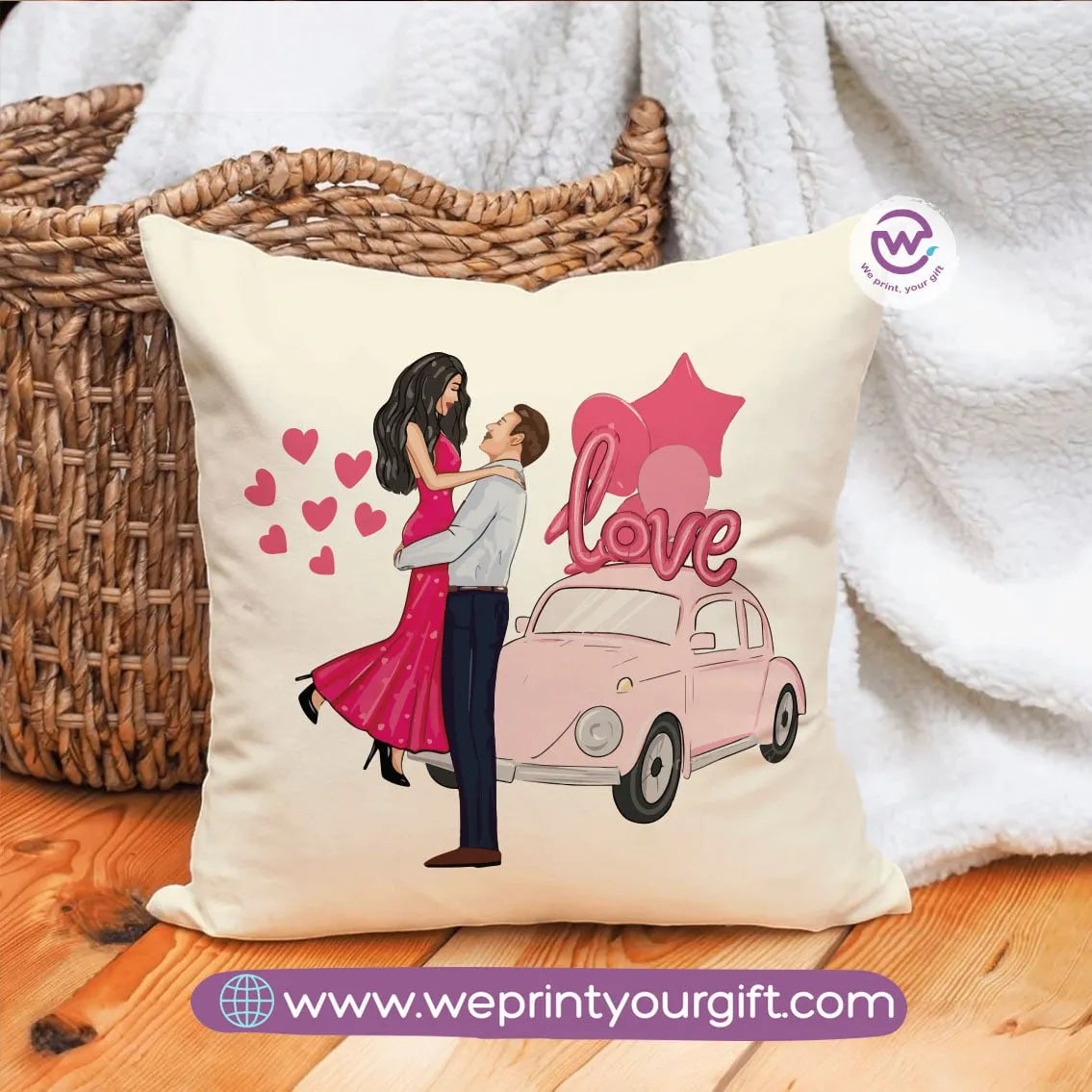 Square Cushion- Valentine designs - WE PRINT