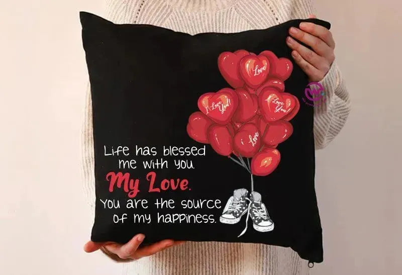 Square Cushion-Valentine's Day - WE PRINT