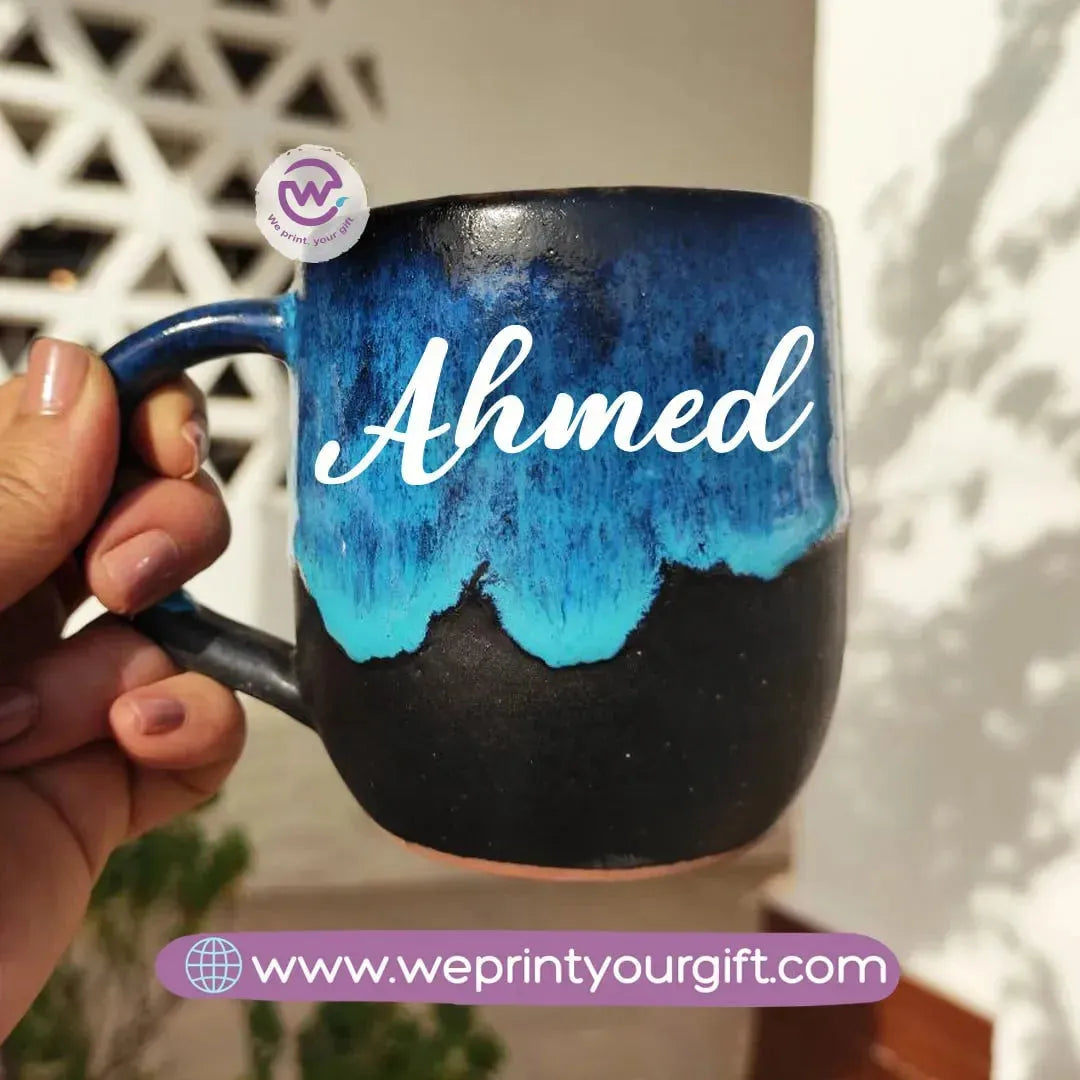 Starry Pottery Mug -English Names - WE PRINT