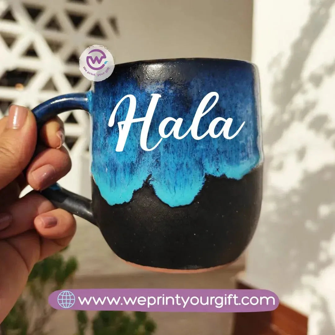 Starry Pottery Mug -English Names - WE PRINT