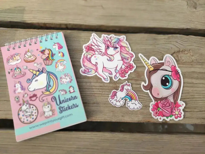 Sticker- Book- Unicorn - WE PRINT
