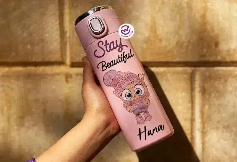 Thermal Mug with Lock & Digital Screen - OWL - WE PRINT