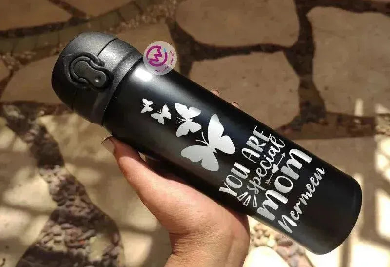 Thermal Mug With Lock ( Engrave ) - Mother's Day - WE PRINT