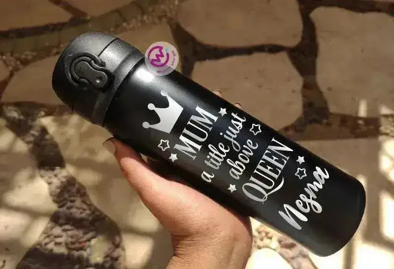 Thermal Mug With Lock ( Engrave ) - Mother's Day - WE PRINT