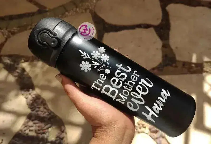 Thermal Mug With Lock ( Engrave ) - Mother's Day - WE PRINT