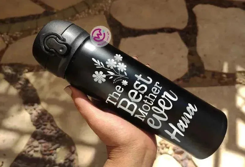 Thermal Mug With Lock ( Engrave ) - Mother's Day - WE PRINT