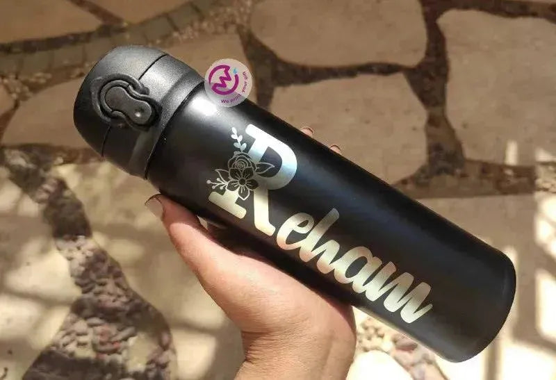 Thermal Mug With Lock ( Engrave ) - Names A - WE PRINT