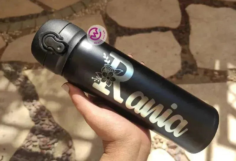 Thermal Mug With Lock ( Engrave ) - Names A - WE PRINT