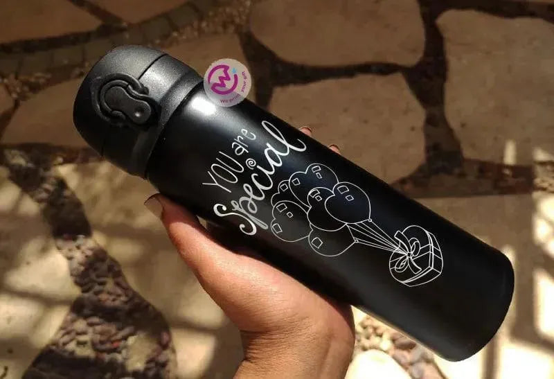 Thermal Mug With Lock ( Engrave ) - Valentine's Day - WE PRINT