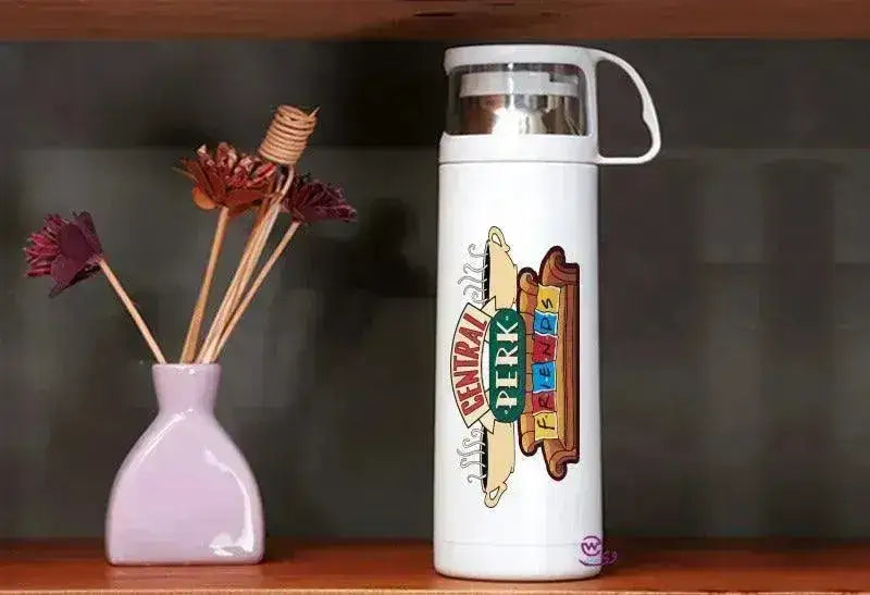 Thermal Thermos With Cup -Stainless Steel - Friends Series - WE PRINT