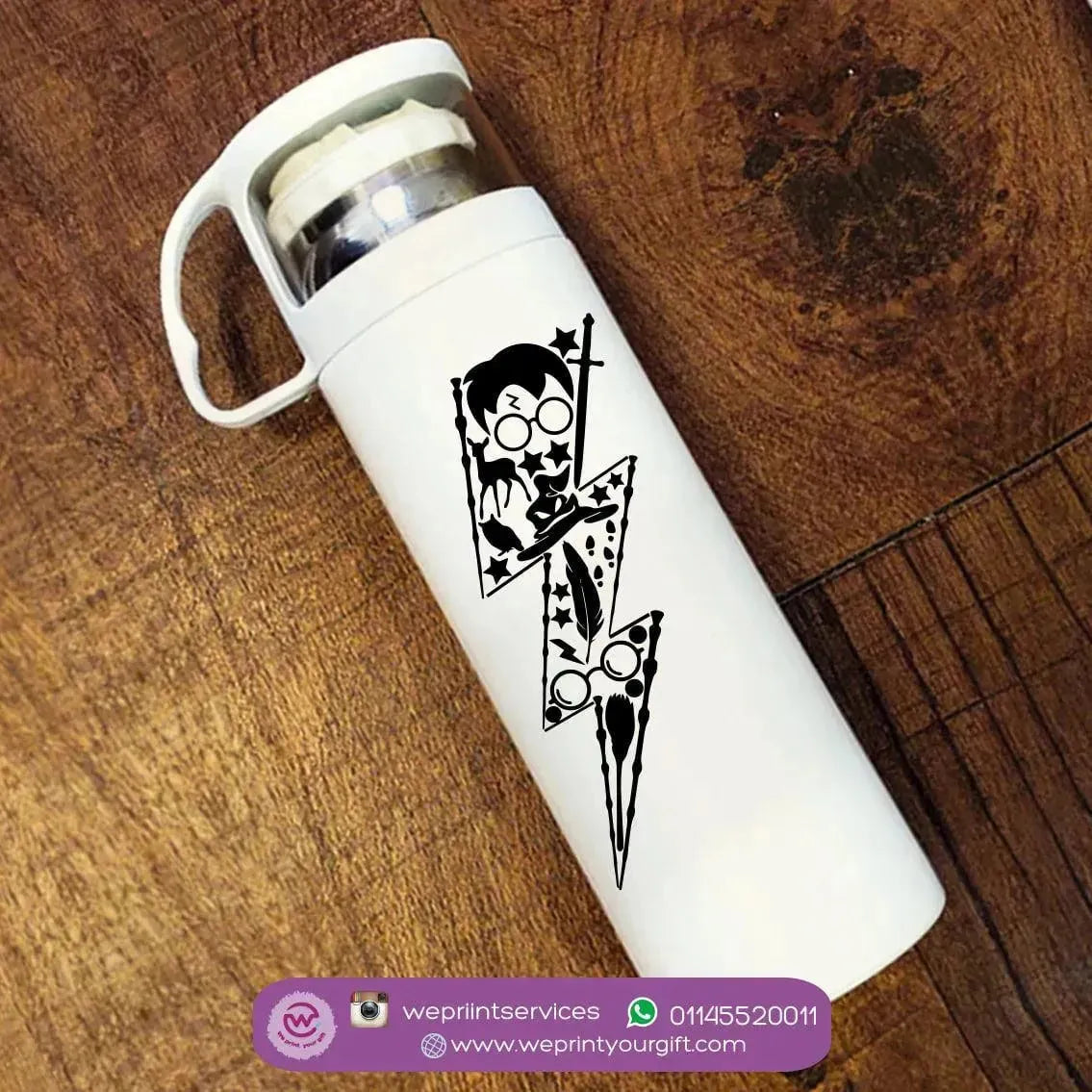 Thermal Thermos With Cup - Stainless Steel - Harry Potter - WE PRINT