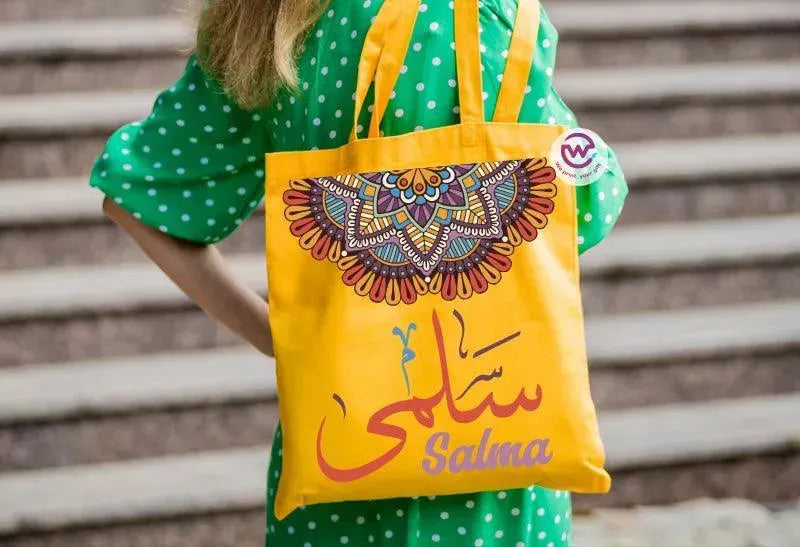 Tote Bag -Mandala -Names - WE PRINT
