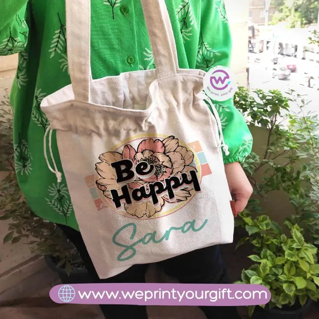 Tote bag with string-Names - WE PRINT