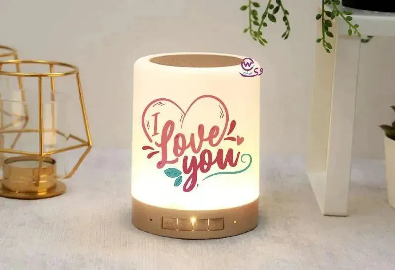 Touch-Lamp speaker- Valentine's Day - LOVERS - WE PRINT
