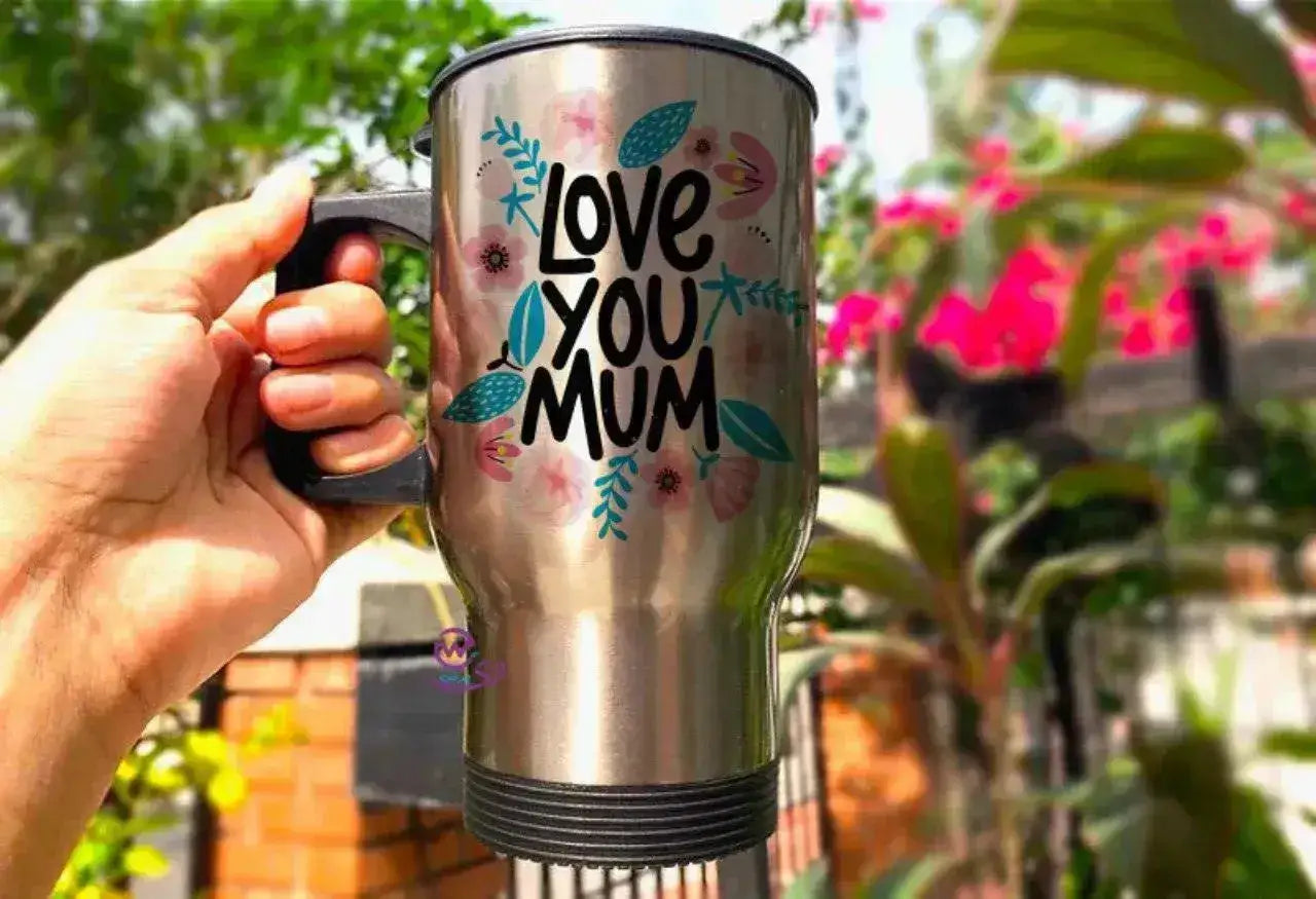 Travel Mug - Silver - Mother's Day-A - WE PRINT