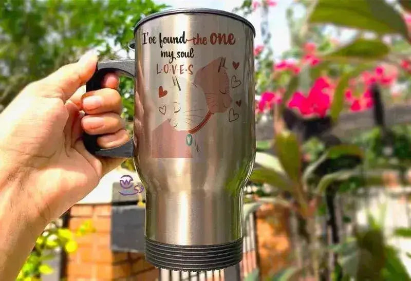 Travel Mug - Silver - Valentine's 1 - WE PRINT