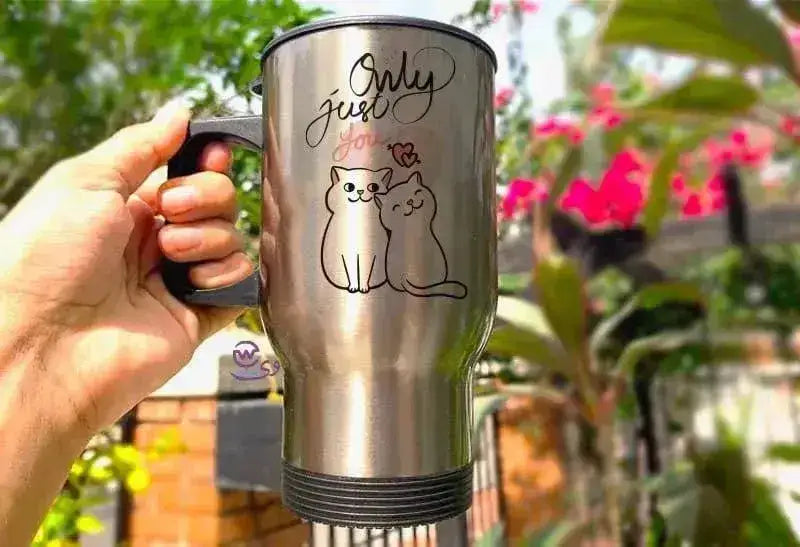 Travel Mug - Silver - Valentine's 1 - WE PRINT