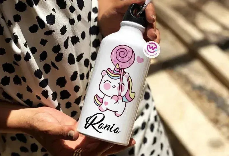 Water Bottle flask-Aluminium - Unicorn