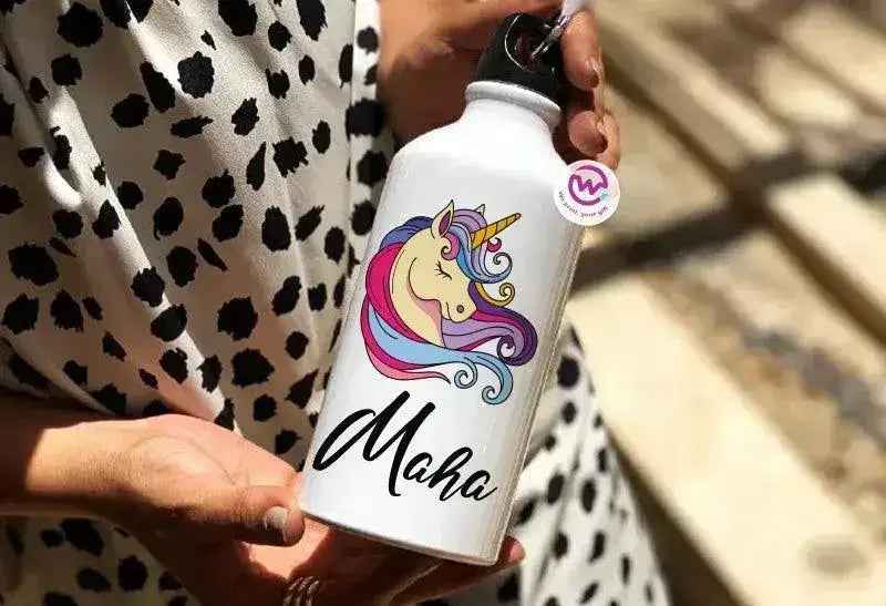 Water Bottle flask-Aluminium - Unicorn