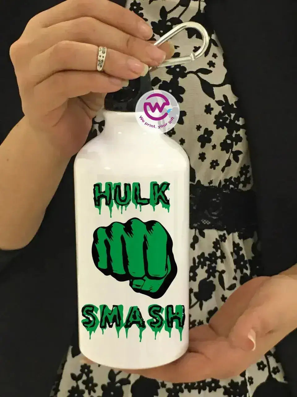 Water Bottle flask -Aluminum -Marvel - WE PRINT