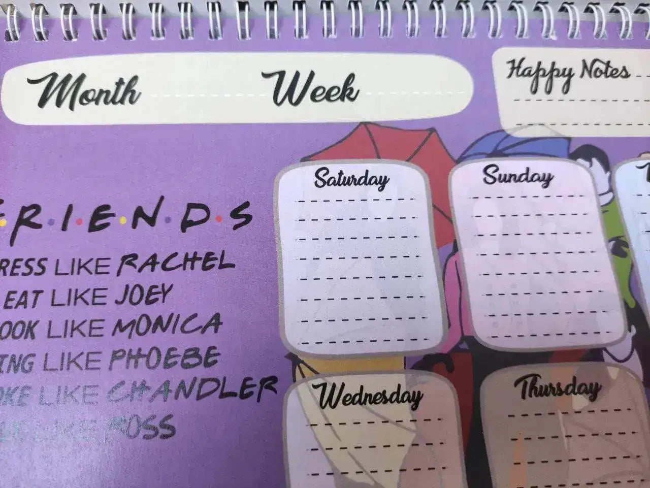 Weekly Planner - Friends Series - WE PRINT