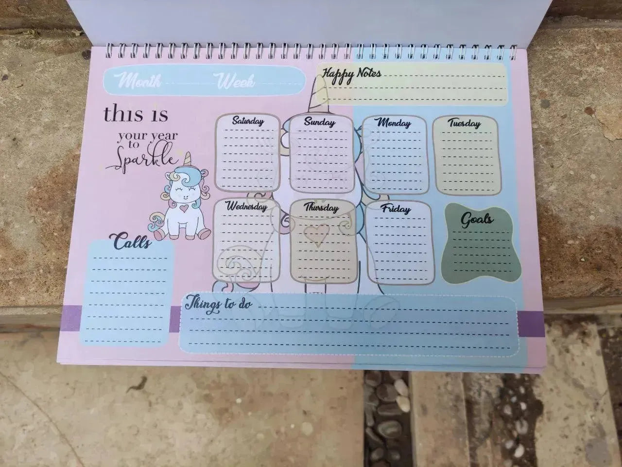 Weekly Planner - Unicorn - A - WE PRINT