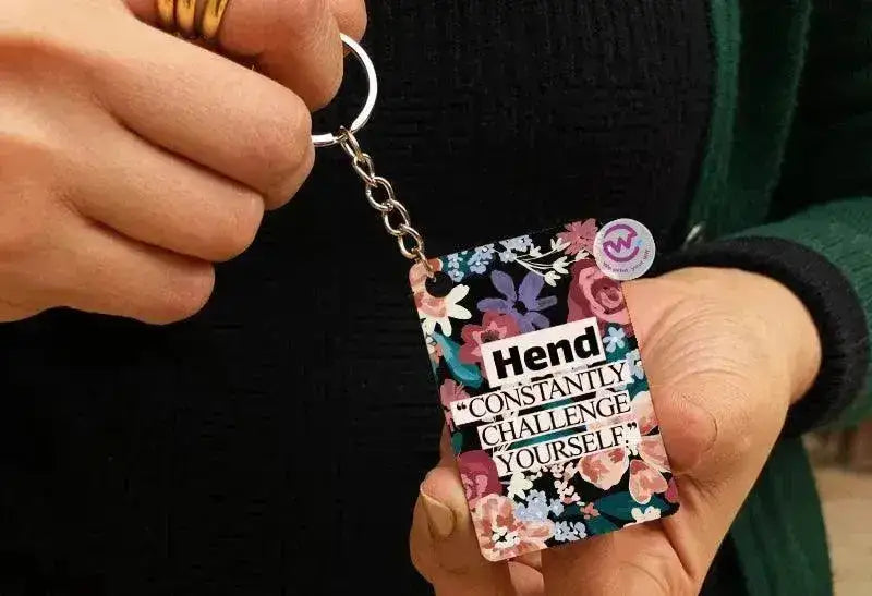 Wooden Keychain -Names-B - WE PRINT