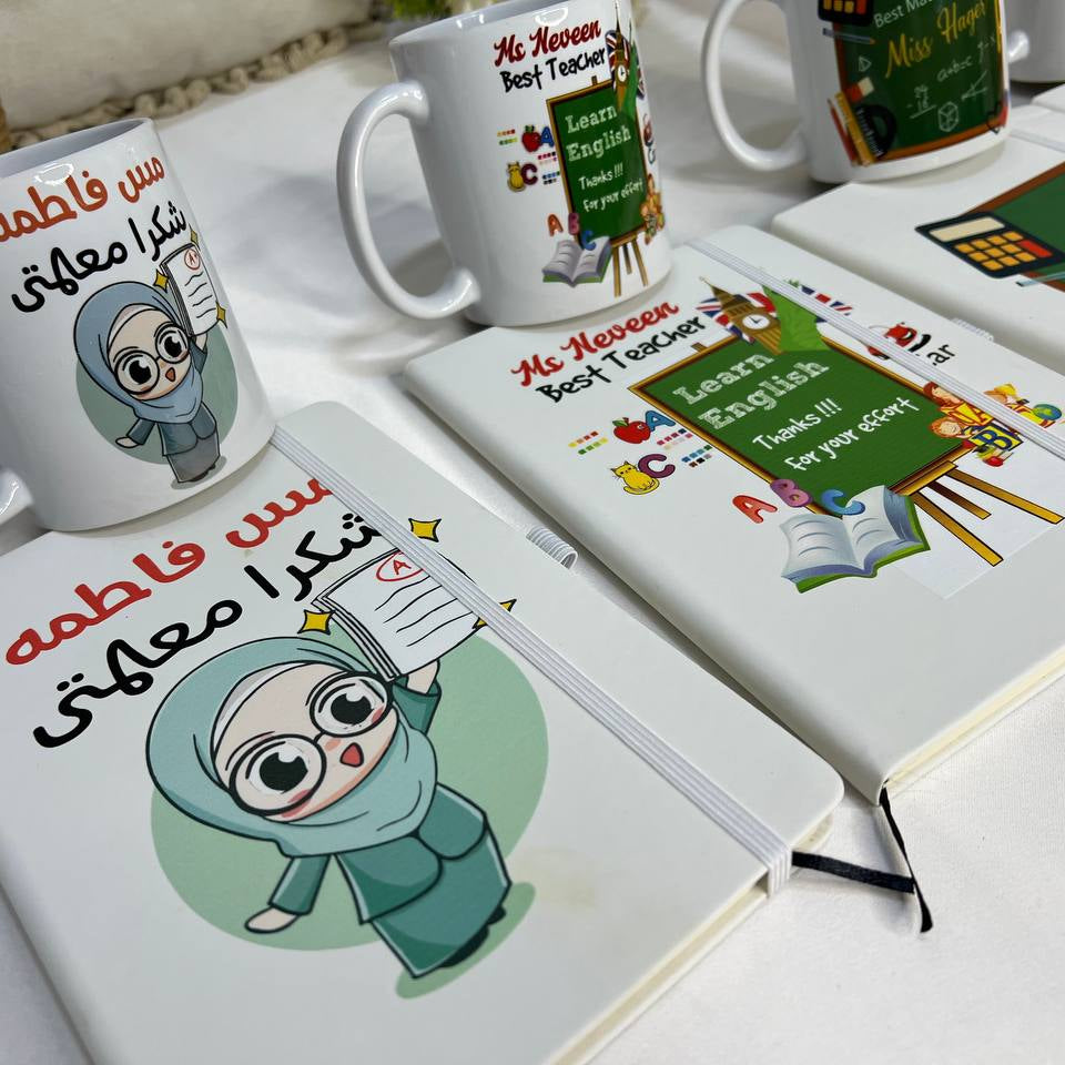 White Notebook with Elastic Band - Buy 2 Get 1 Free